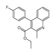 ethyl 4-(4-fluorophenyl)-2-methylquinoline-3-carboxylate结构式