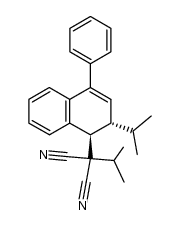 4-(1,1-dicyano-2-methylpropyl)-1-phenyl-3-isopropyl-3,4-dihydronaphthalene结构式