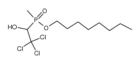 octyl methyl(2,2,2-trichloro-1-hydroxyethyl)phosphinate结构式