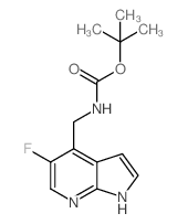 叔丁基((5-氟代-1H-吡咯并[2,3-b] 吡啶-4-基)甲基氨基甲酸酯图片