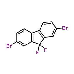 2,7-二溴-9,9-二氟芴结构式