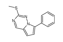 2-methylsulfanyl-7-phenylpyrrolo[2,1-f][1,2,4]triazine Structure