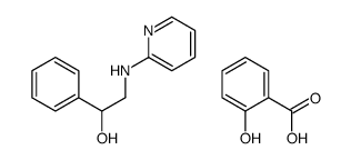 2-hydroxybenzoic acid,1-phenyl-2-(pyridin-2-ylamino)ethanol结构式