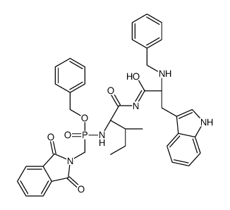 phthaloyl-glycyl(P)-isoleucyl-tryptophyl-benzylamide结构式