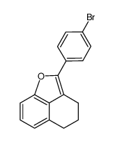 2-(p-bromophenyl)-4,5-dihydro-3H-naphtho[1,8-bc]furane结构式