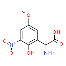 AMINO-(2-HYDROXY-5-METHOXY-3-NITRO-PHENYL)-ACETIC ACID Structure