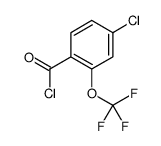 4-chloro-2-(trifluoromethoxy)benzoyl chloride结构式