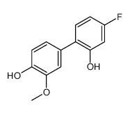 4-(4-fluoro-2-hydroxyphenyl)-2-methoxyphenol结构式