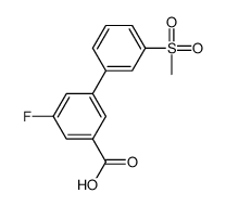 3-fluoro-5-(3-methylsulfonylphenyl)benzoic acid结构式