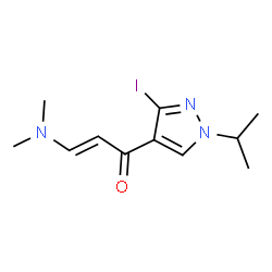 3-(dimethylamino)-1-(3-iodo-1-isopropyl-1H-pyrazol-4-yl)prop-2-en-1-one Structure