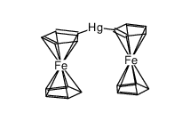 bis(ferrocenyl)mercury Structure