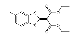 diethyl 2-(5-methylbenzo[d][1,3]dithiol-2-ylidene)malonate结构式