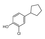 2-chloro-4-cyclopentylphenol结构式