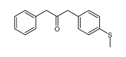 1-(P-METHYLTHIOPHENYL)-3-PHENYL-2-PROPANONE结构式