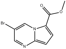 3-溴-吡咯并[1,2-A]嘧啶-6-羧酸甲酯结构式