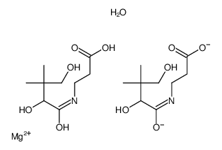 magnesium,3-[(2,4-dihydroxy-3,3-dimethylbutanoyl)amino]propanoate,hydrate结构式