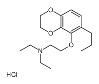 N,N-diethyl-2-[(6-propyl-2,3-dihydro-1,4-benzodioxin-5-yl)oxy]ethanamine,hydrochloride结构式