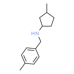 3-甲基-N-(4-甲基苄基)环戊烷-1-胺结构式