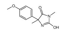 5-(4-methoxyphenyl)-3,5-dimethylimidazolidine-2,4-dione结构式