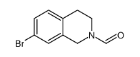 7-bromo-3,4-dihydro-1H-isoquinoline-2-carbaldehyde结构式