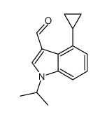 4-(cyclopropyl)-1-(propan-2-yl)-1H-indole-3-carboxaldehyde结构式