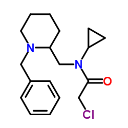 N-[(1-Benzyl-2-piperidinyl)methyl]-2-chloro-N-cyclopropylacetamide结构式