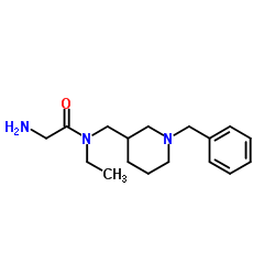 N-[(1-Benzyl-3-piperidinyl)methyl]-N-ethylglycinamide Structure