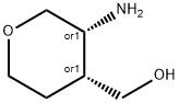 cis-(3-Amino-tetrahydro-pyran-4-yl)-methanol结构式