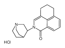 2-(3R)-1-氮杂双环[2.2.2]辛-3-基-2,4,5,6-四氢-1H-苯并[de]异喹啉-1-酮盐酸盐结构式