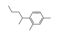 2,4-dimethyl-1-(1-methyl-butyl)-benzene结构式