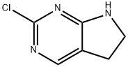2-Chloro-6,7-dihydro-5H-pyrrolo[2,3-d]pyrimidine structure