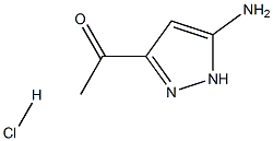 Ethanone, 1-(5-aMino-1H-pyrazol-3-yl)-, hydrochloride Structure