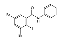 3,5-dibromo-2-iodo-N-phenylbenzamide Structure