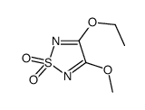 3-ethoxy-4-methoxy-1,2,5-thiadiazole 1,1-dioxide结构式