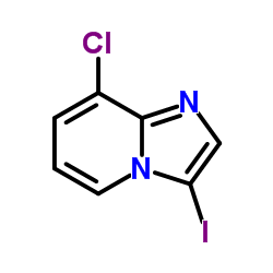 8-氯-3-碘咪唑并[1,2-a]吡啶结构式