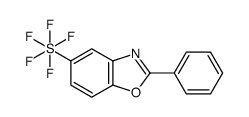 5-(Pentafluoro-λ6-sulfanyl)-2-phenyl-1,3-benzoxazole Structure
