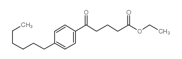 ETHYL 5-(4-HEXYLPHENYL)-5-OXOVALERATE结构式