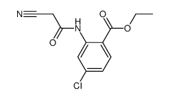 ethyl 2-(cyanoacetamido)-4-chlorobenzoate Structure