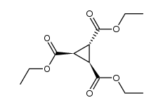 triethyl(r)-cyclopropane-1,2,3-tricarboxylate结构式