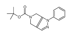 tert-butyl 1-phenyl-4,6-dihydropyrrolo[3,4-c]pyrazole-5-carboxylate结构式