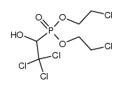 (2,2,2-trichloro-1-hydroxy-ethyl)-phosphonic acid bis-(2-chloro-ethyl) ester结构式