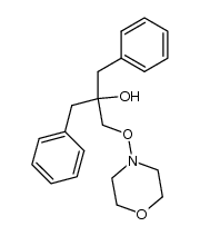 N-[(2-benzyl-2-hydroxy-3-phenylpropyl)oxy]morpholine Structure