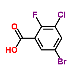 5-Bromo-3-chloro-2-fluorobenzoicacid structure