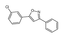 5-(3-chlorophenyl)-3-phenyl-1,2-oxazole结构式