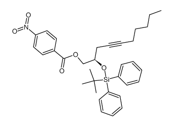 (2R)-2-((tert-butyldiphenylsilyl)oxy)-4-decynyl 4-nitrobenzoate结构式