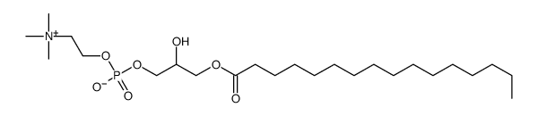 1-hexadecanoyl-sn-glycero-3-phosphocholine结构式