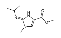 1-甲基-2-[(1-甲基乙基)氨基]-1H-咪唑-4-羧酸甲酯结构式