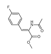 2-(acetylamino)-3-(4-fluorophenyl)propenoic acid methyl ester Structure