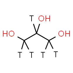 Glycerol-1,2,3-3H structure
