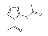 Ethanethioic acid,S-(1-acetyl-1H-tetrazol-5-yl) ester structure